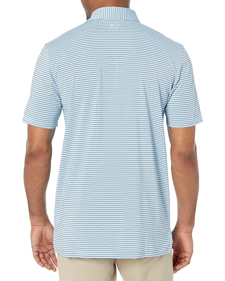

Поло Southern Tide Driver Mayfair Stripe Performance Polo, цвет Rain Water