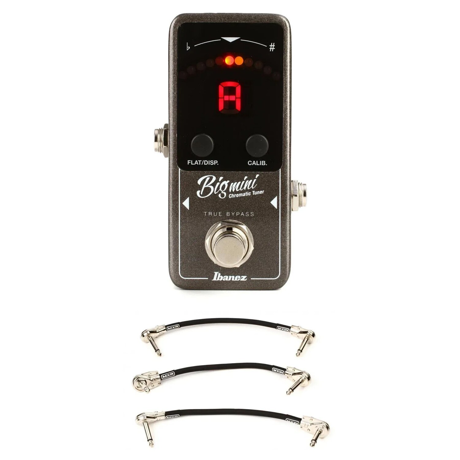 

Педаль тюнера Ibanez BigMini с 3 патч-кабелями