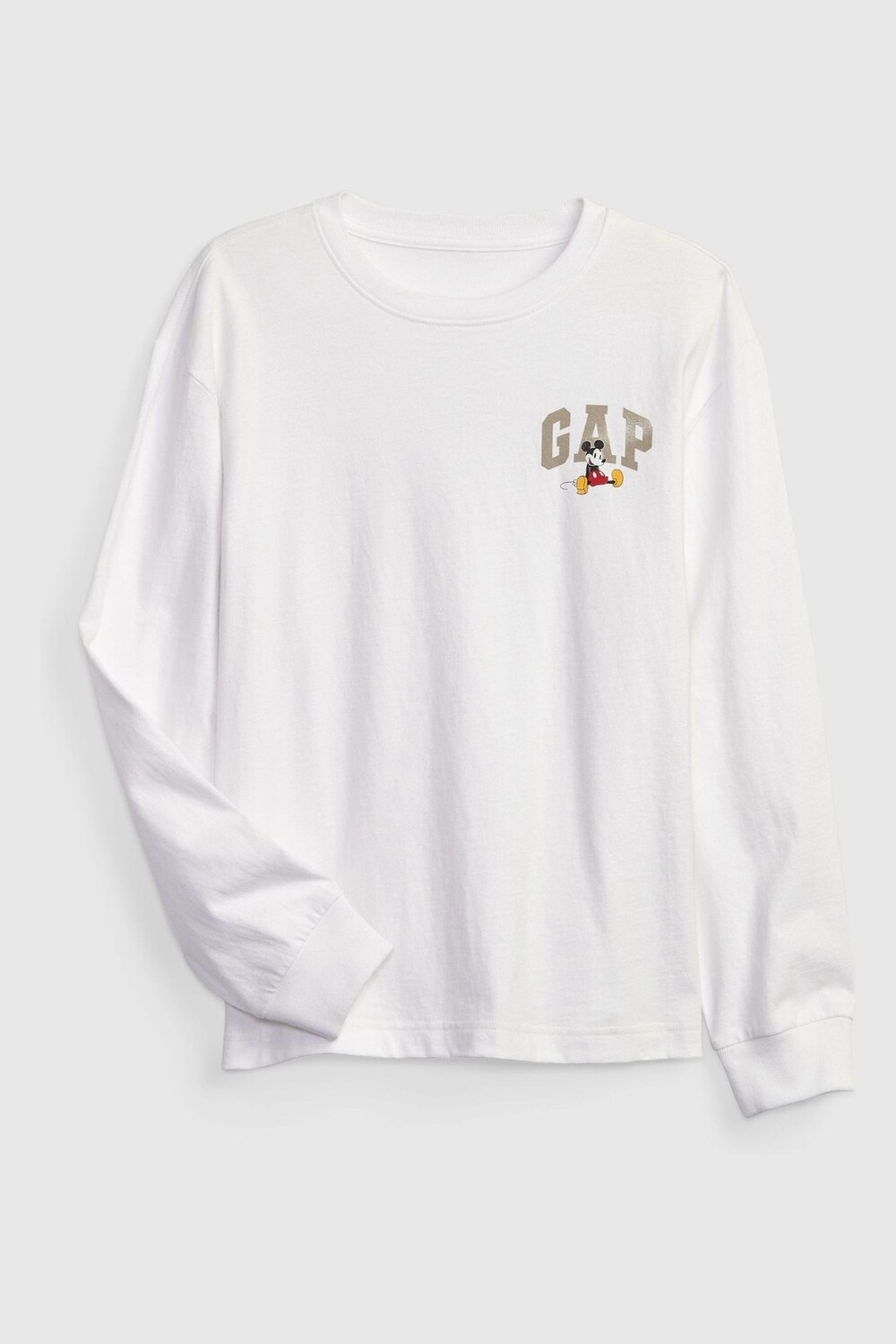 

Футболка с длинными рукавами Disney Микки Маус Gap, белый