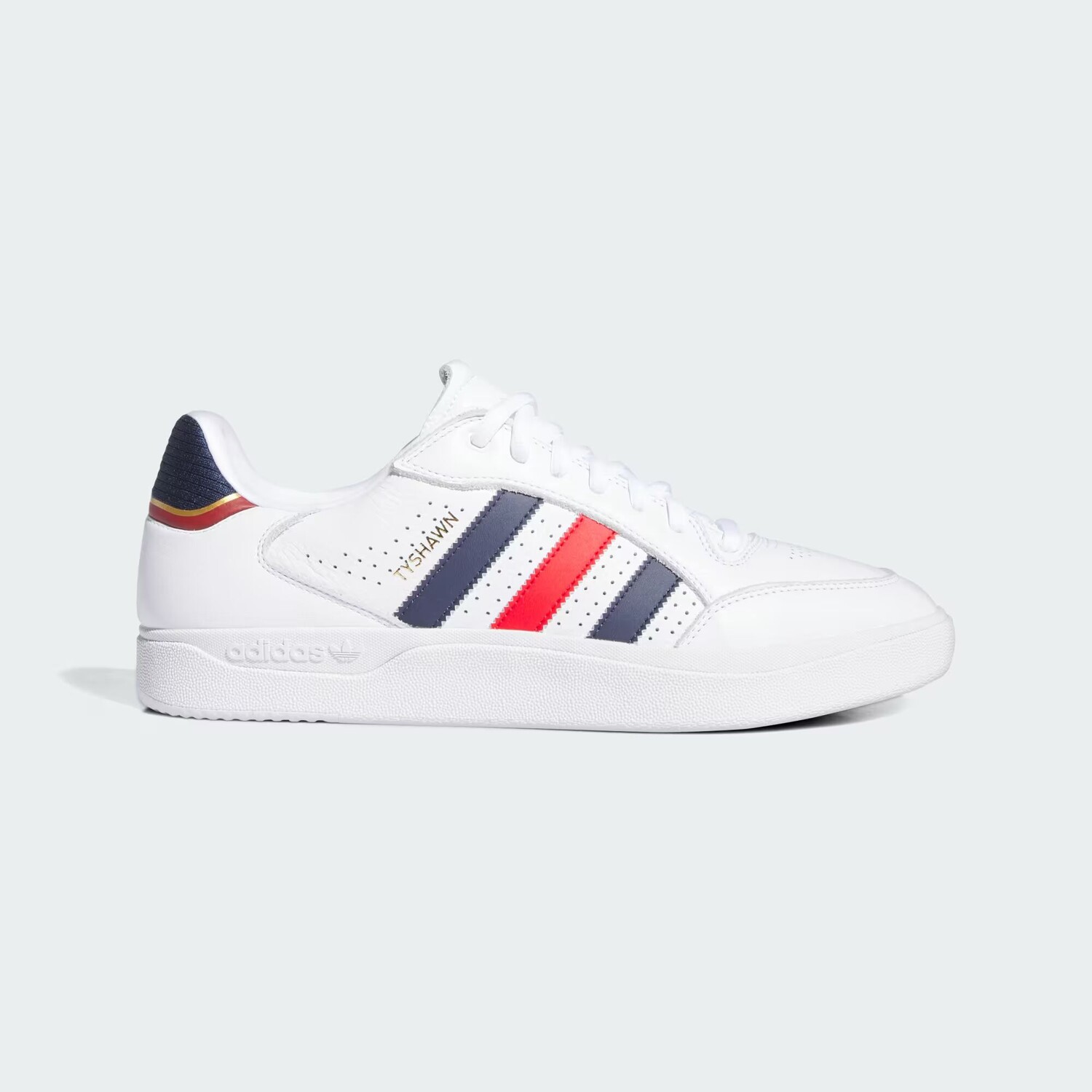 

Туфли Тишон Adidas, цвет Cloud White/Better Scarlet/Gold Metallic