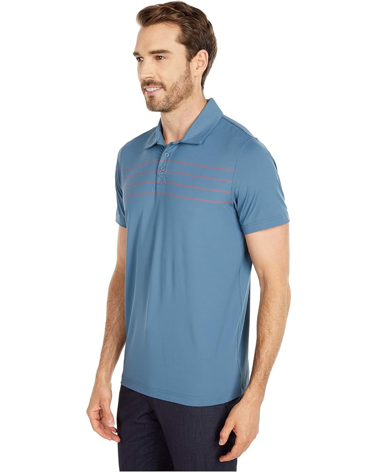 

Поло The Normal Brand Fore Stripe Performance Polo, цвет Mineral Blue