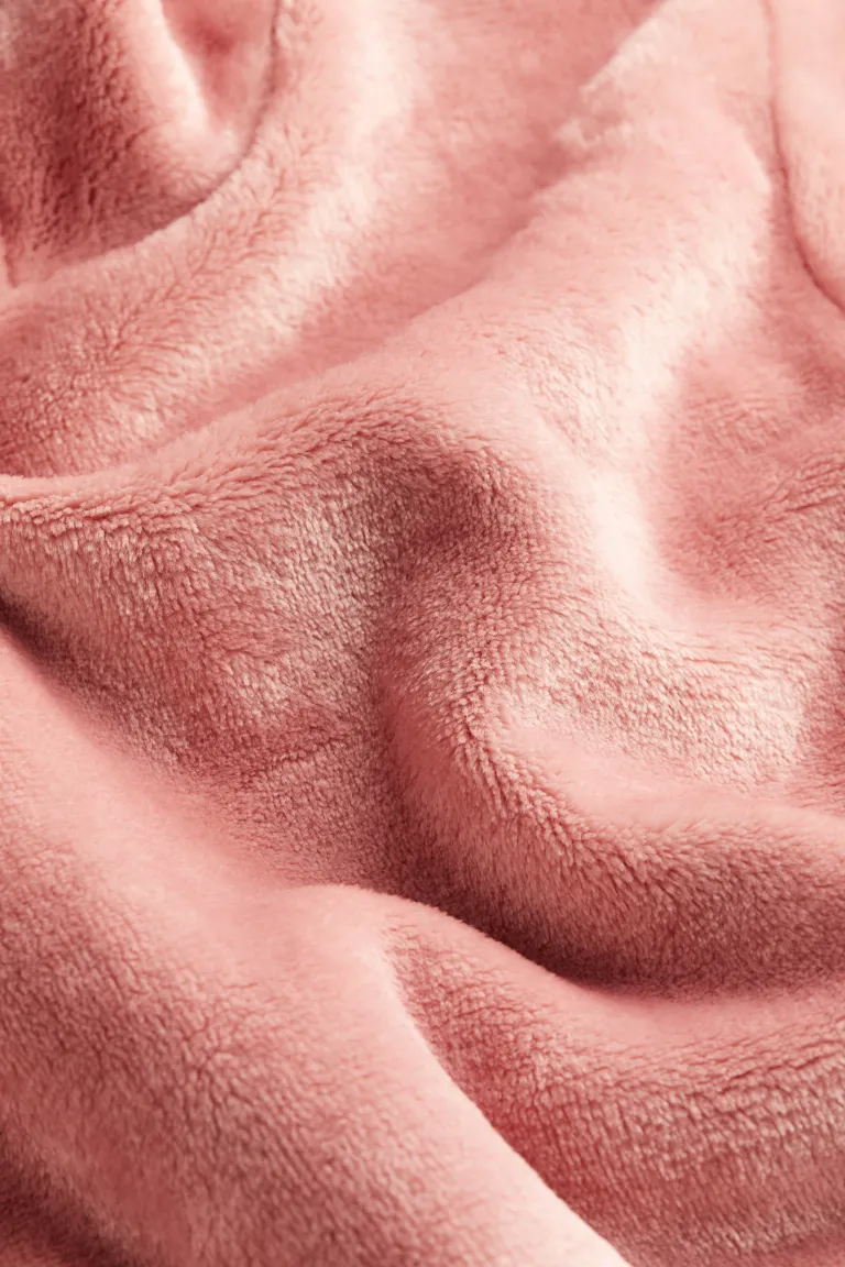 Флисовая толстовка с капюшоном H&M, розовый