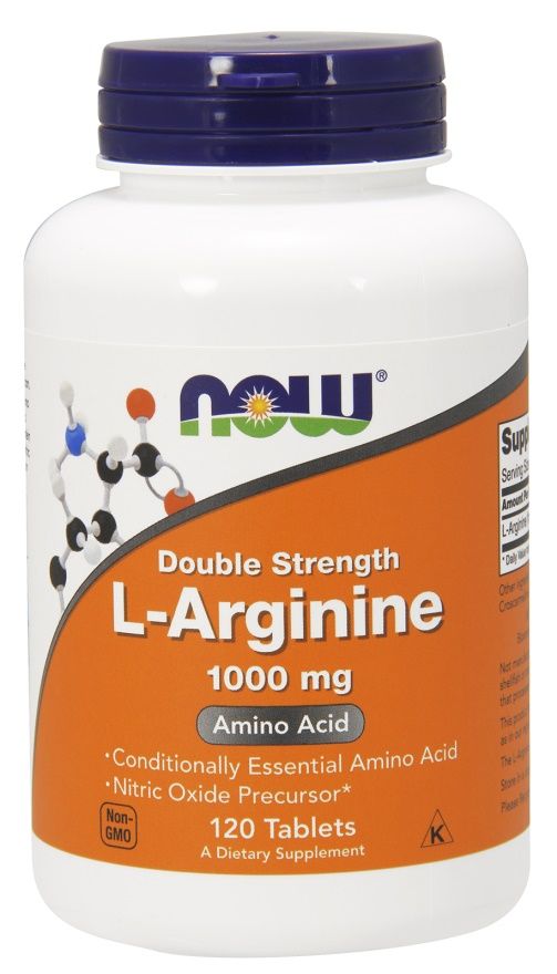цена Набор аминокислот в таблетках Now Foods L-Arginine 1000 mg, 120 шт