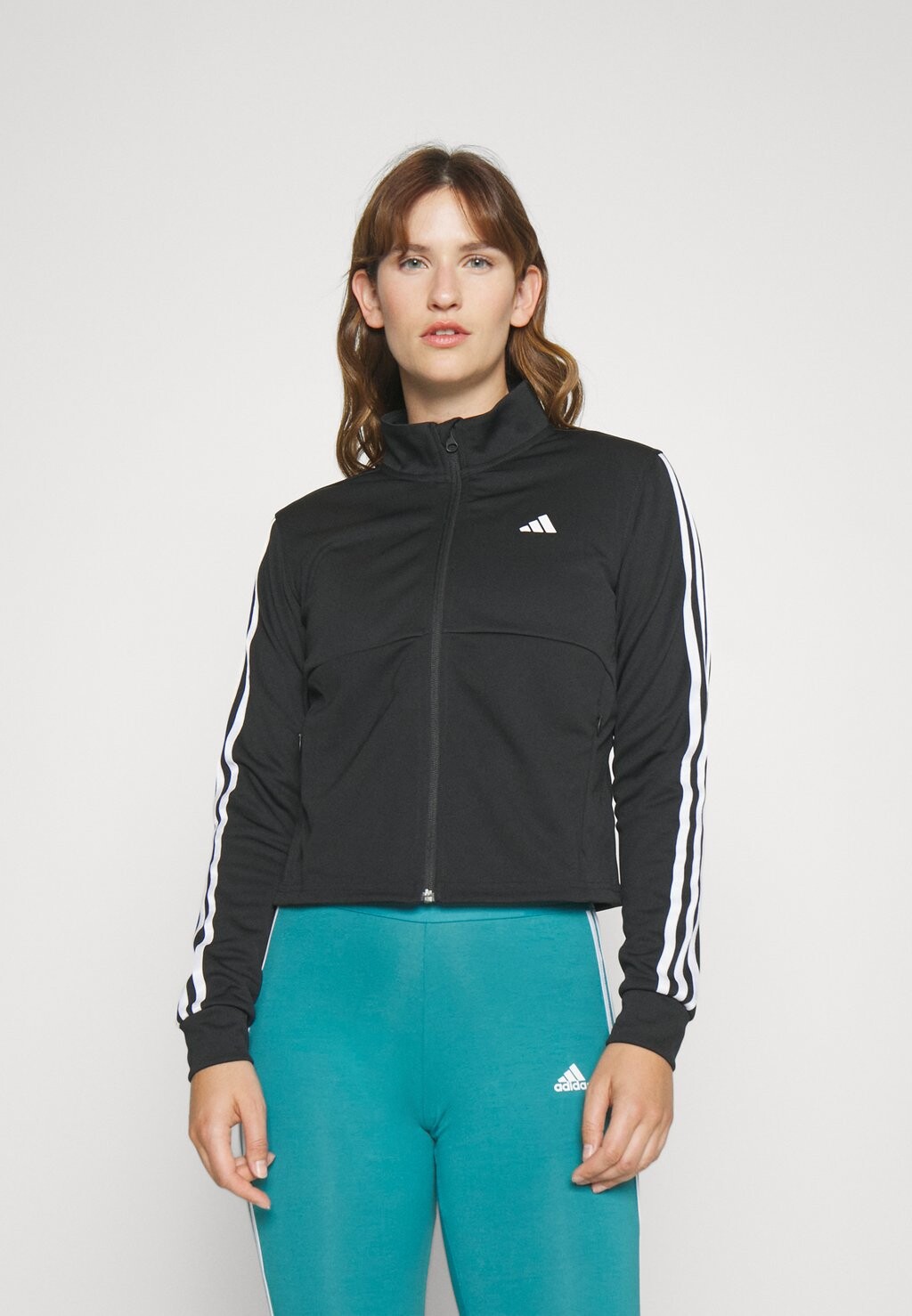 

Спортивная куртка Adidas, черно-белый, Черный