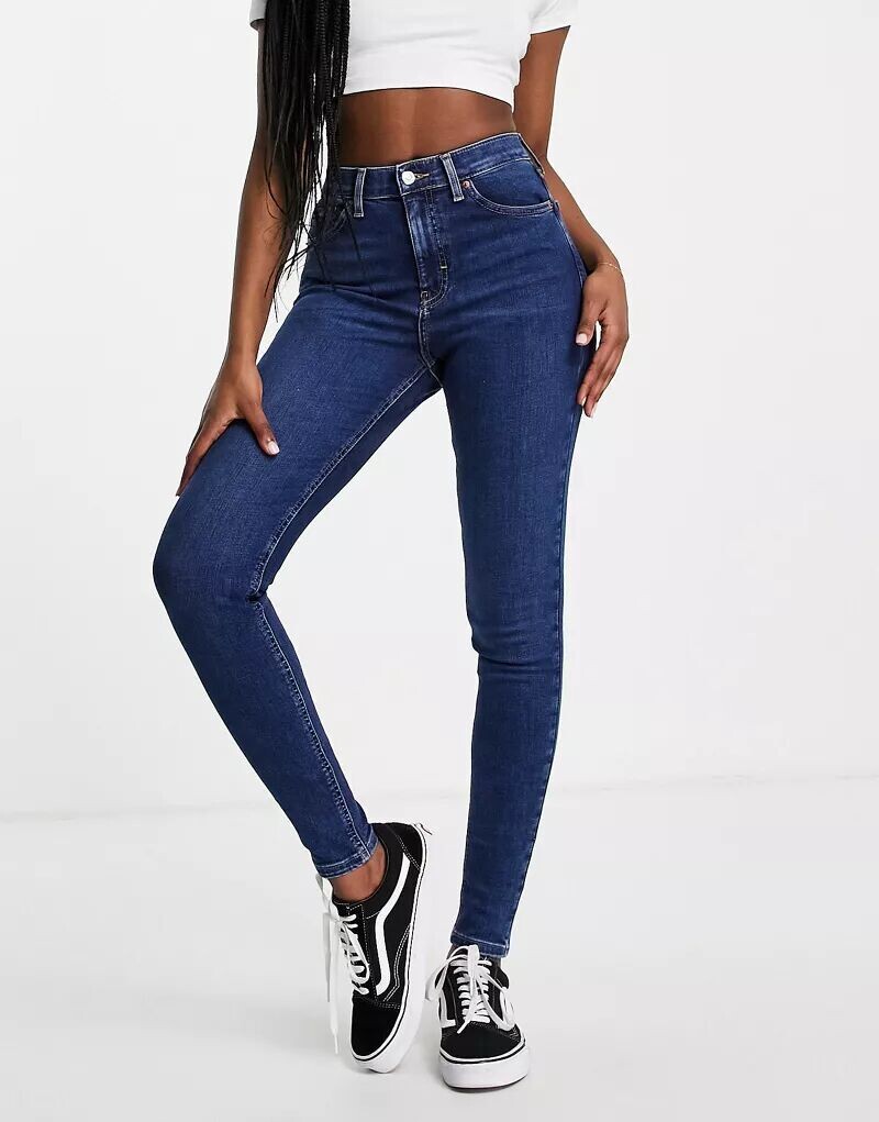 

Яркие синие джинсы Topshop Jamie