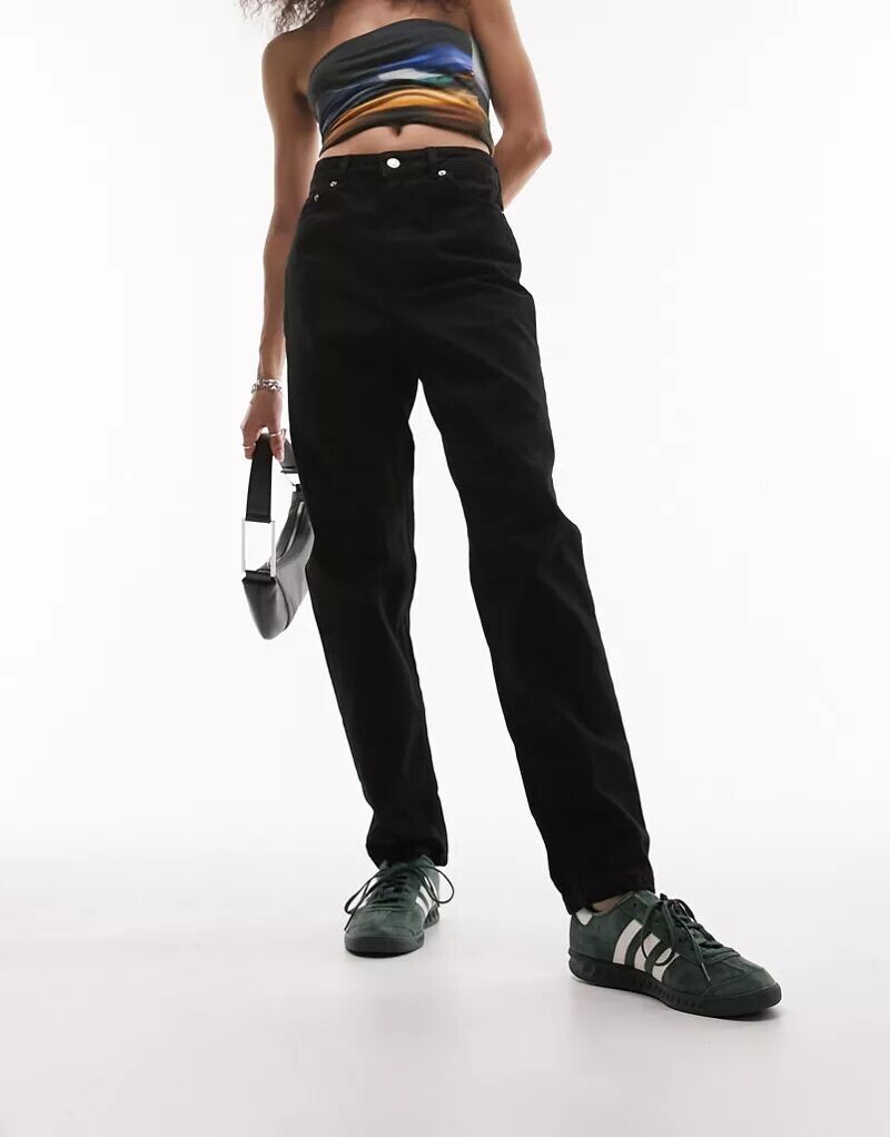 

Черные джинсы Topshop Mom