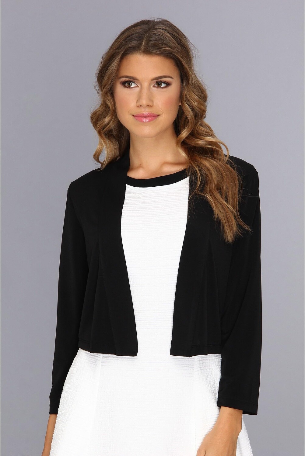 

Свитер 3/4 Sleeve Open Front Shrug Calvin Klein, черный
