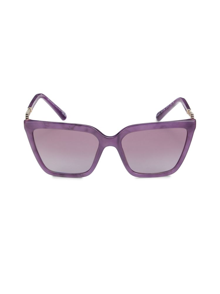 Солнцезащитные очки «кошачий глаз» 57MM Bvlgari, цвет Marble Purple ультратонкий силиконовый чехол накладка для realme c15 с принтом purple marble