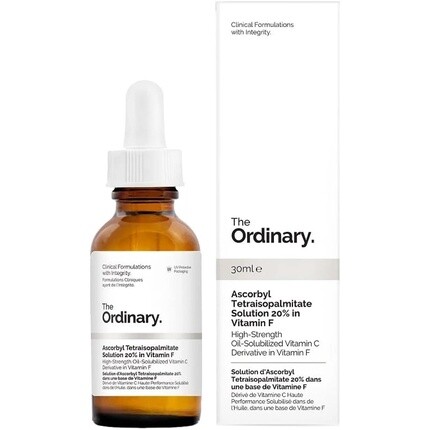 

Обычный раствор аскорбилтетраизопальмитата 20% с витамином F 30 мл The Ordinary