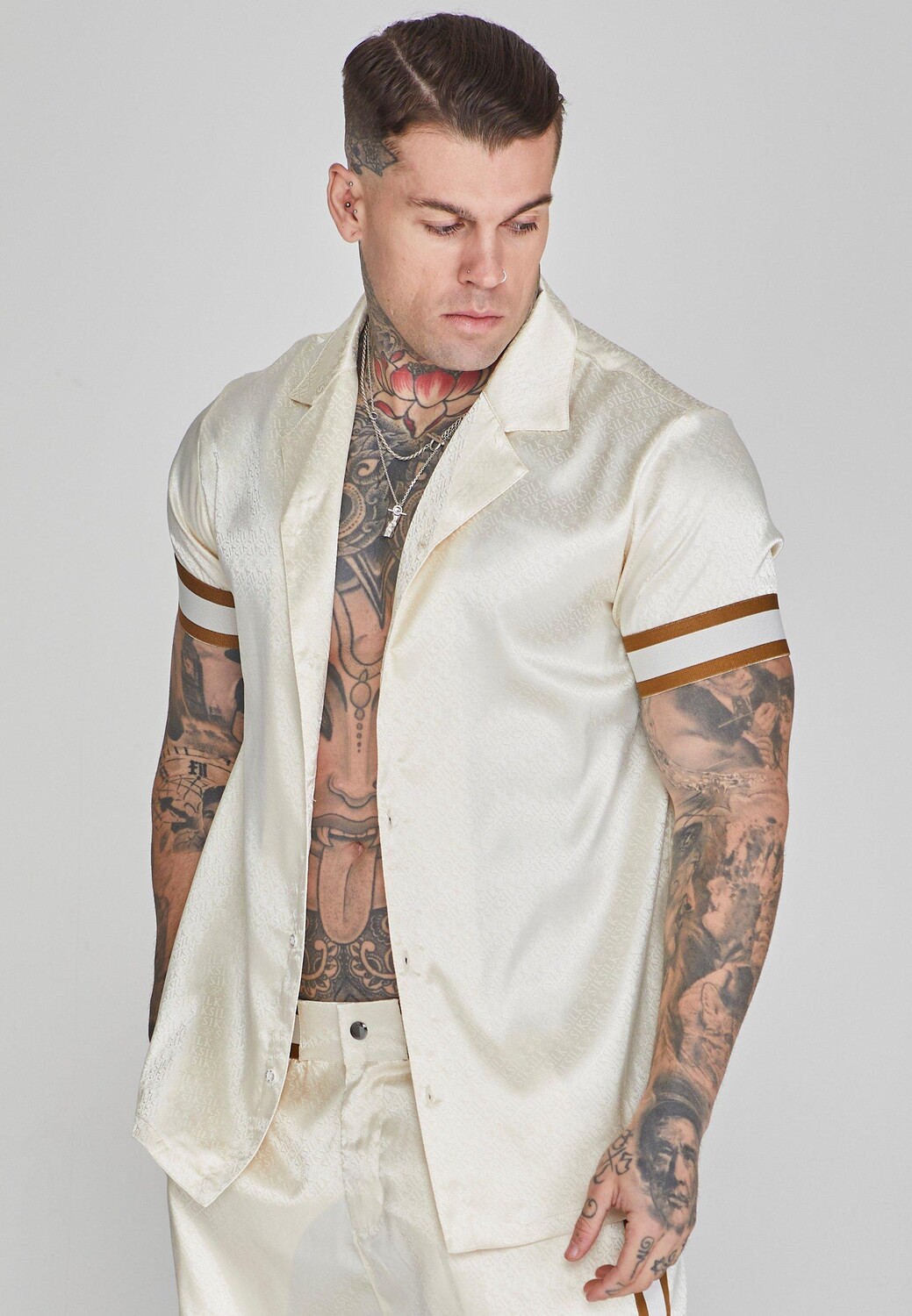 

Курортная рубашка SikSilk, белый