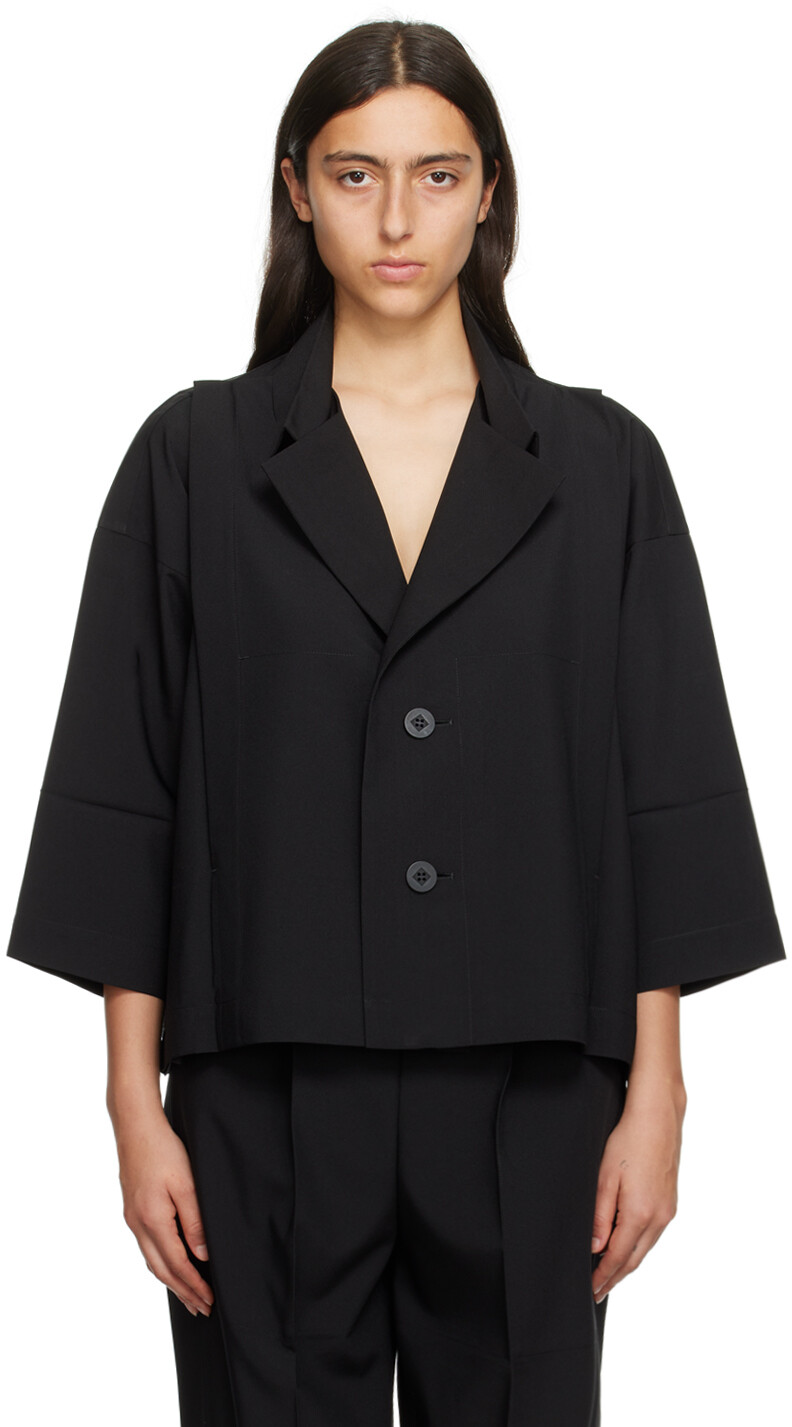 

Черная куртка на плоской подошве 132 5. ISSEY MIYAKE, Черный