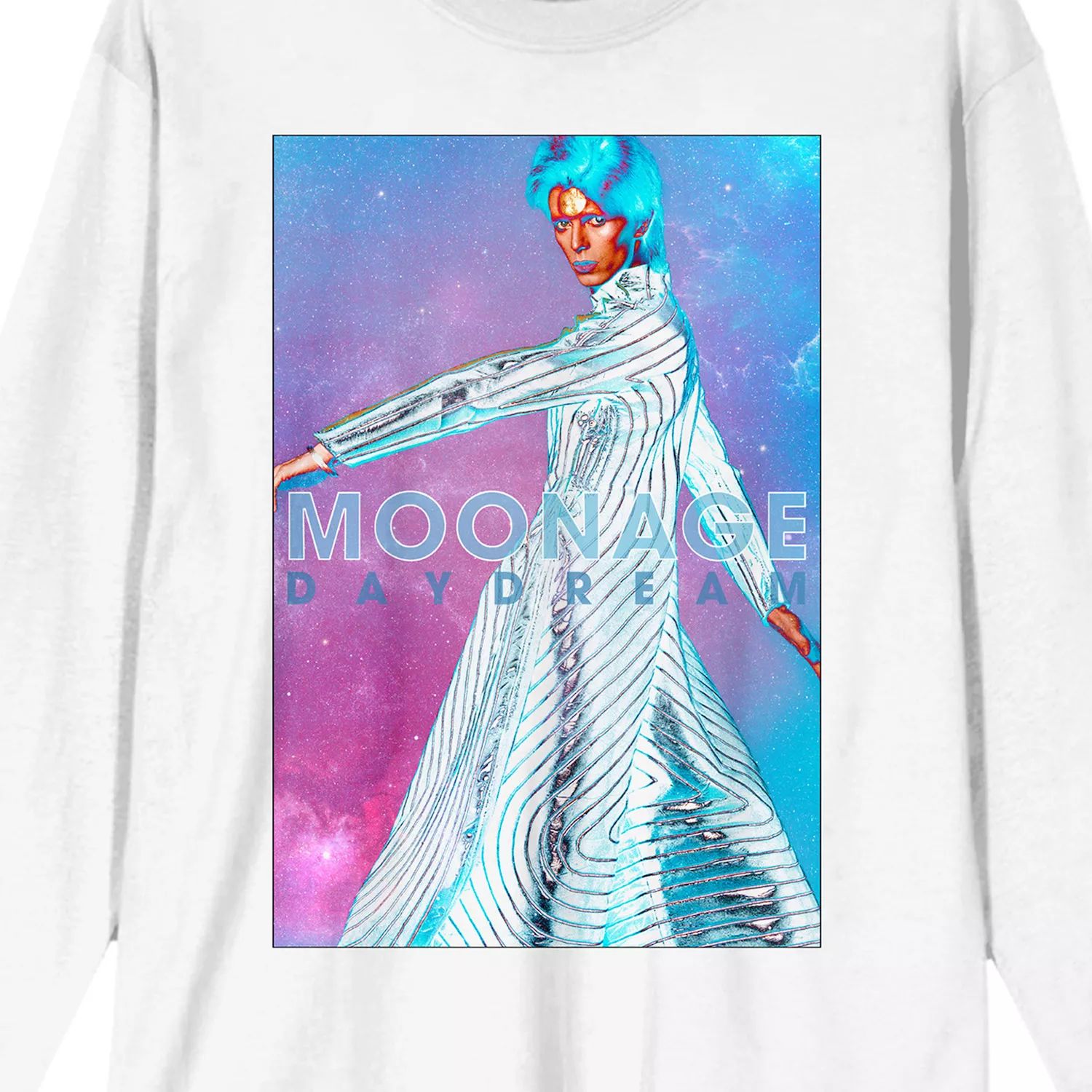 Мужская футболка с цветным дымчатым рисунком David Bowie Moonage Daydream Licensed Character