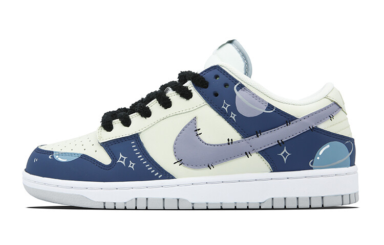 

Кроссовки Nike Dunk Skateboarding Shoes Women's Low-top Blue, темно-синий