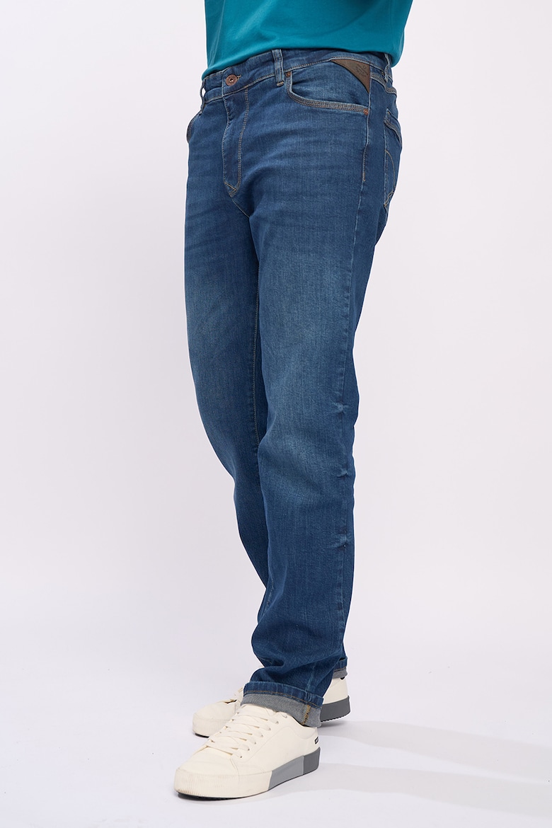 Прямые джинсы с потертым эффектом Timeout, синий