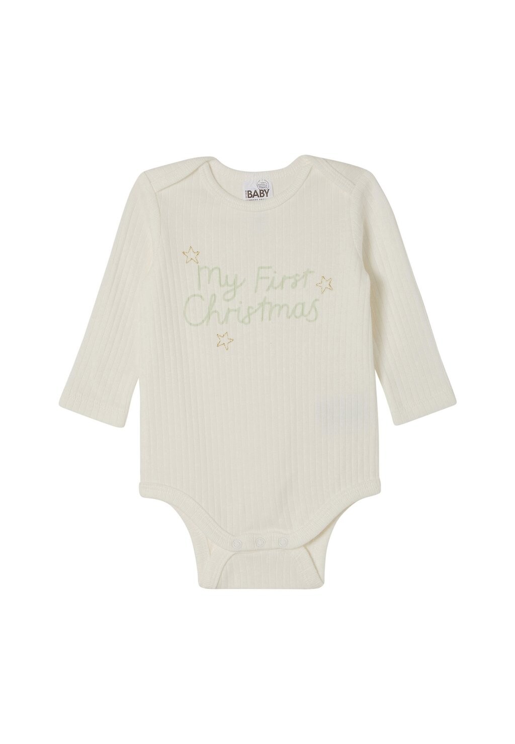 

Боди NEWBORN LONG SLEEVE Cotton On, цвет milk my first christmas