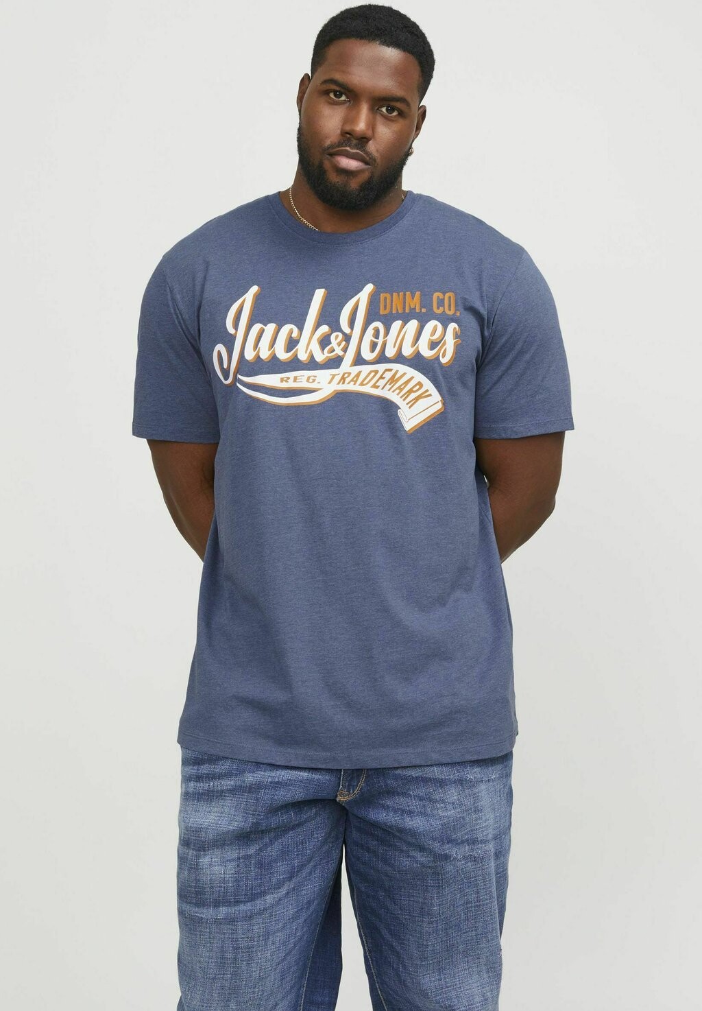 

Футболка с принтом Jjelogo Tee O-Neck Jack & Jones, цвет ensign blue