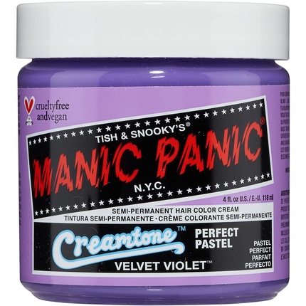 Кремовый бархатно-фиолетовый оттенок 118 мл, Manic Panic manic panic classic alien grey 118мл