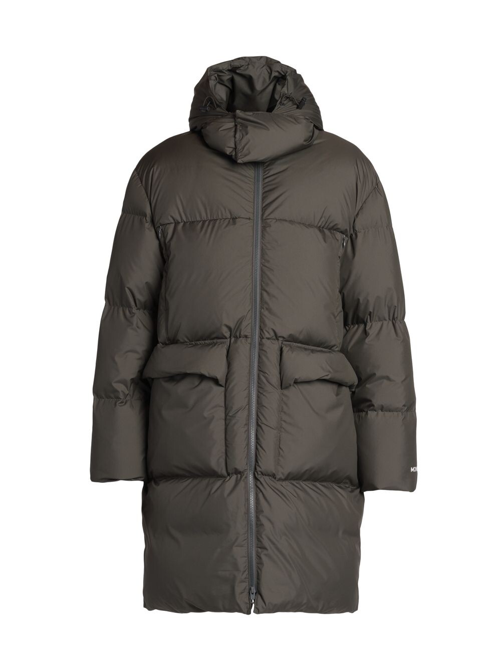 

2 Длинное пуховое пальто Moncler 1952 Canvey Moncler Genius, угольный, Серый