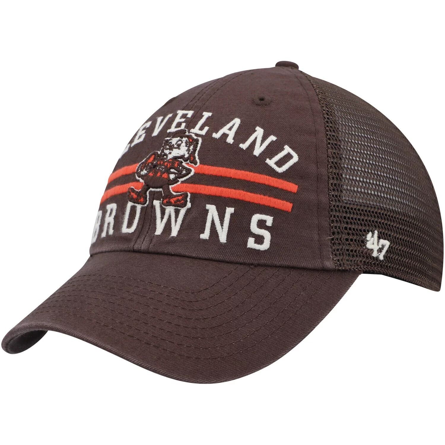 

Мужская коричневая кепка Snapback Cleveland Browns Legacy Highpoint Trucker Clean Up '47