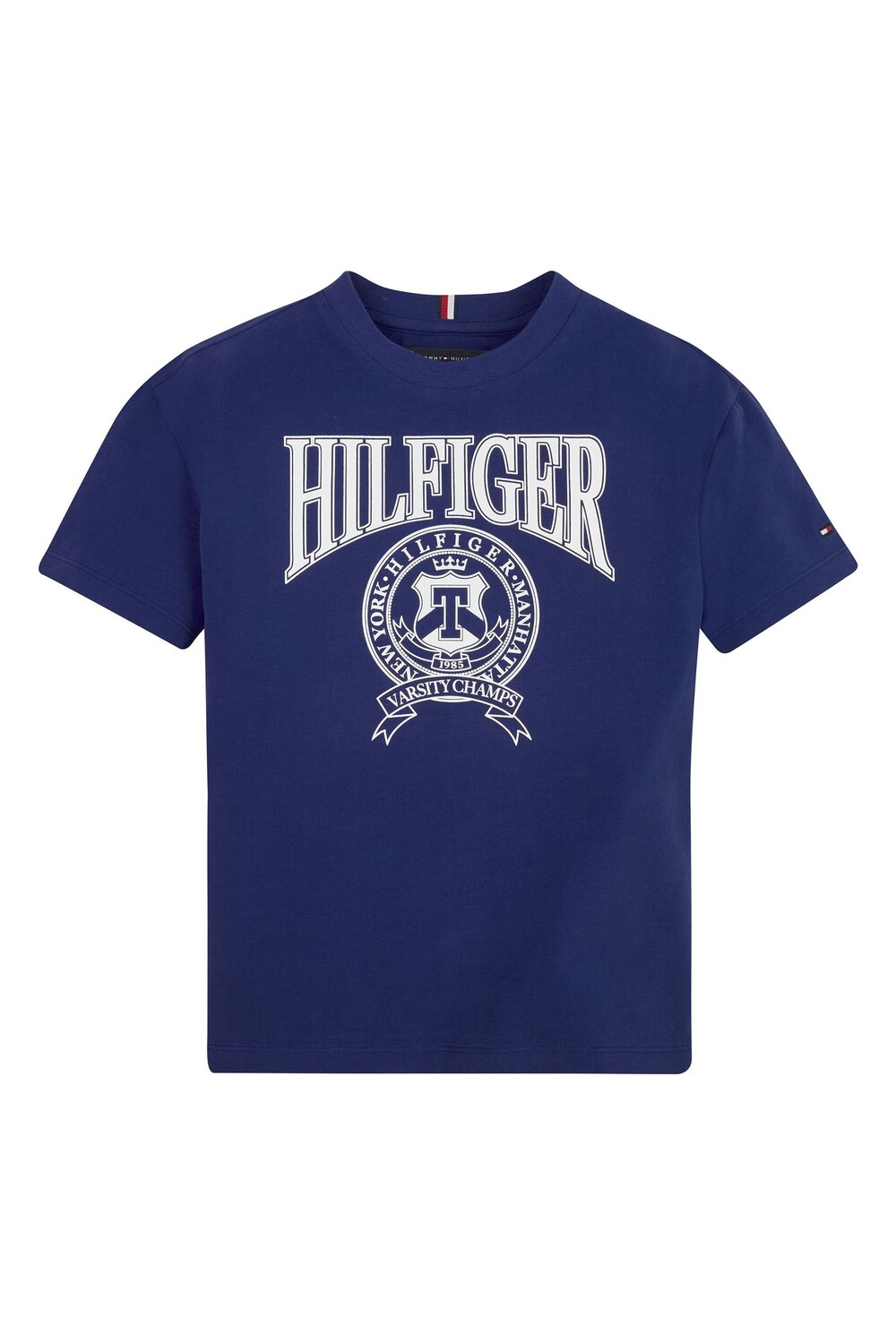 

Синяя университетская футболка Tommy Hilfiger, синий