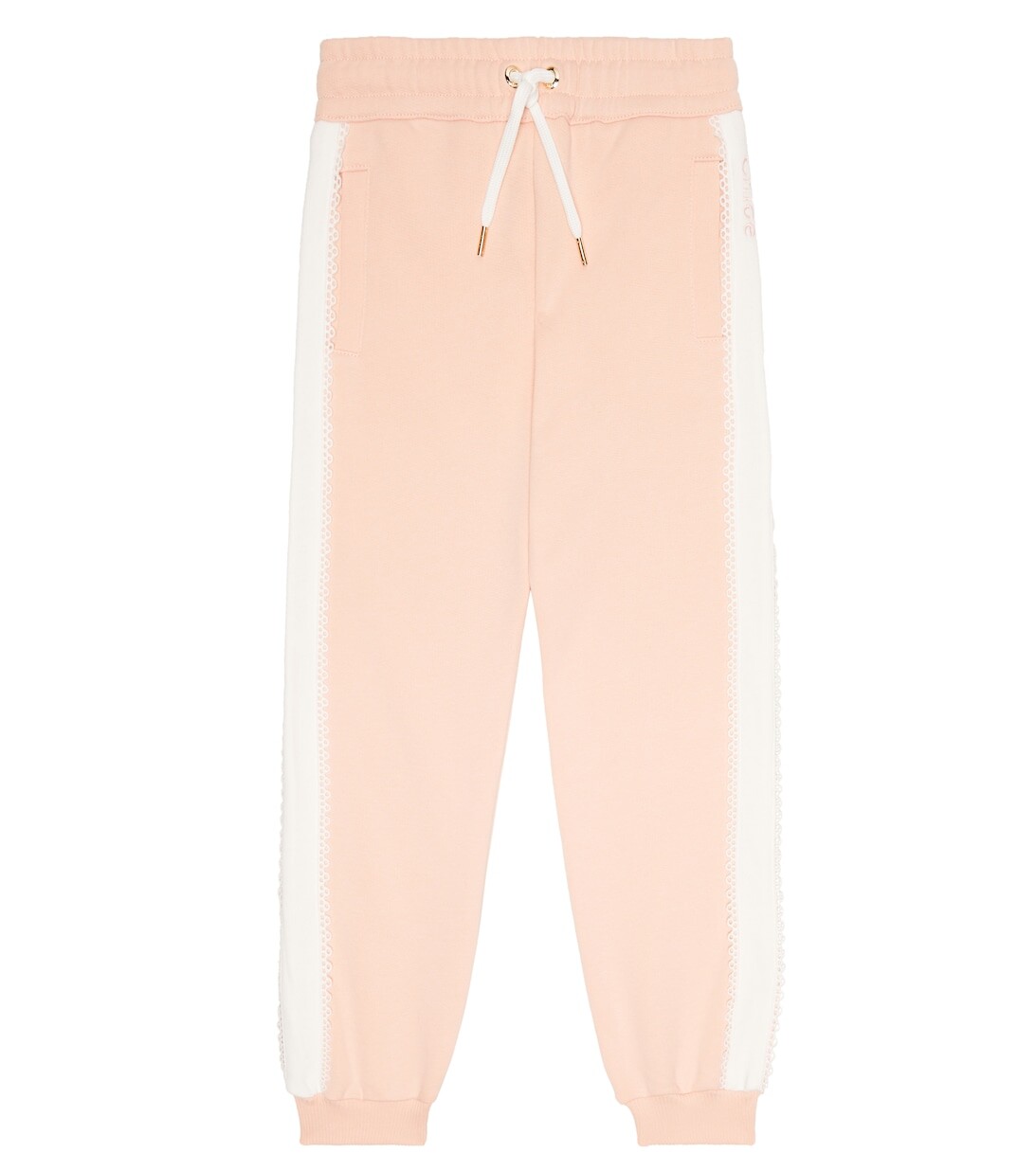 

Спортивные брюки из джерси с отделкой крючком Chloé, розовый