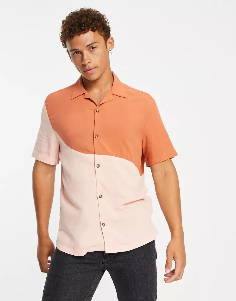 

Рубашка Roas с цветными блоками River Island