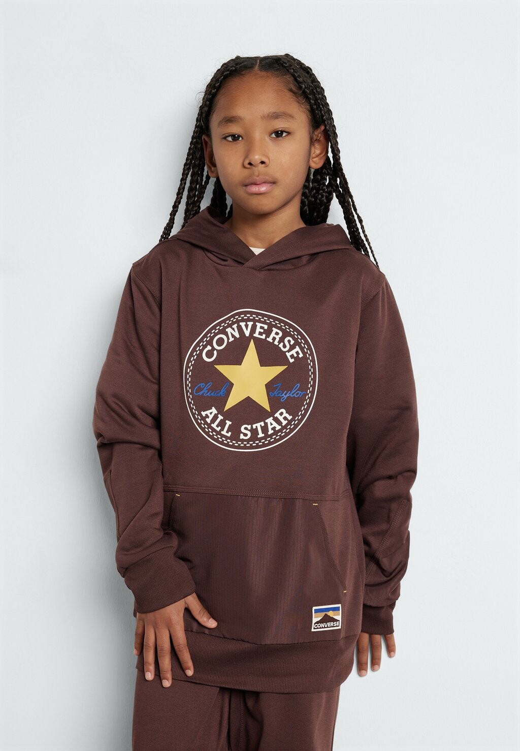 

Толстовка Geared Up Blocked Mix Unisex Converse, цвет eternal earth