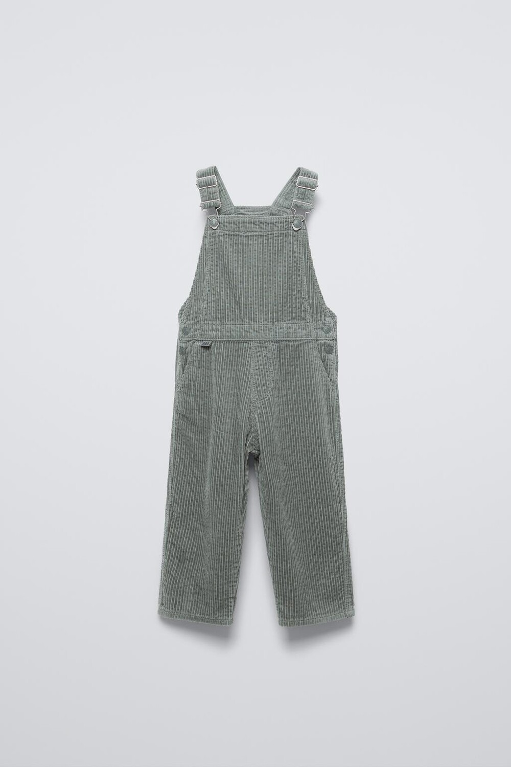 Длинные вельветовые комбинезоны ZARA, синий/серый