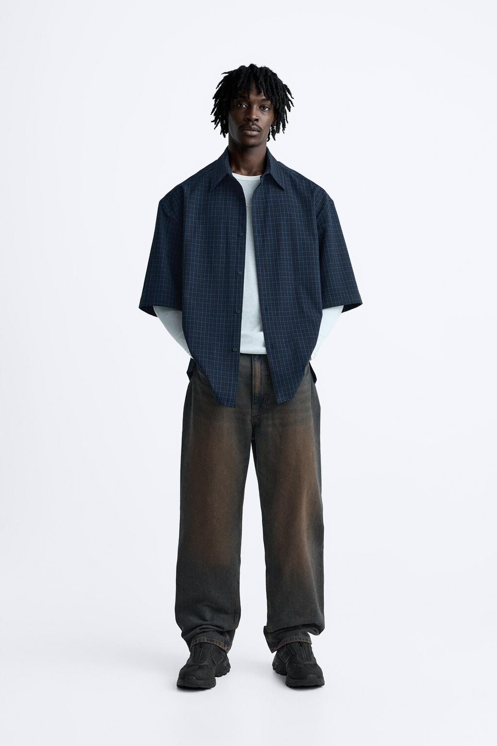 

Кроссовки для бега на молнии ZARA, черный