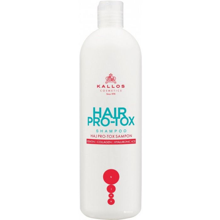 Шампунь KJMN Hair Pro-Tox Champú Kallos, 1000 ml мультивитаминный шампунь для волос kallos cosmetics kjmn multivitamin shampoo 1 л