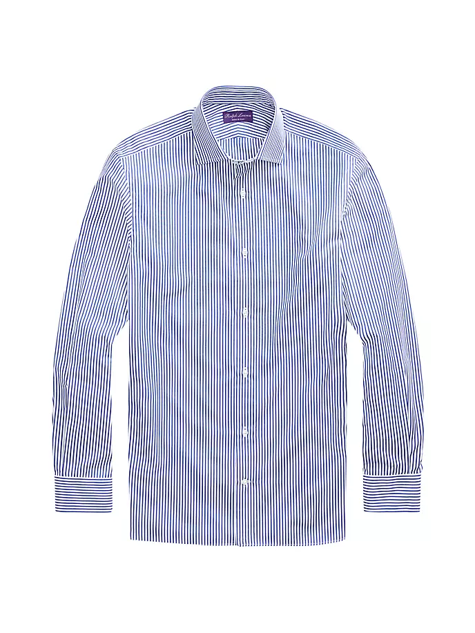 

Рубашка Aston в тонкую полоску Ralph Lauren Purple Label, белый