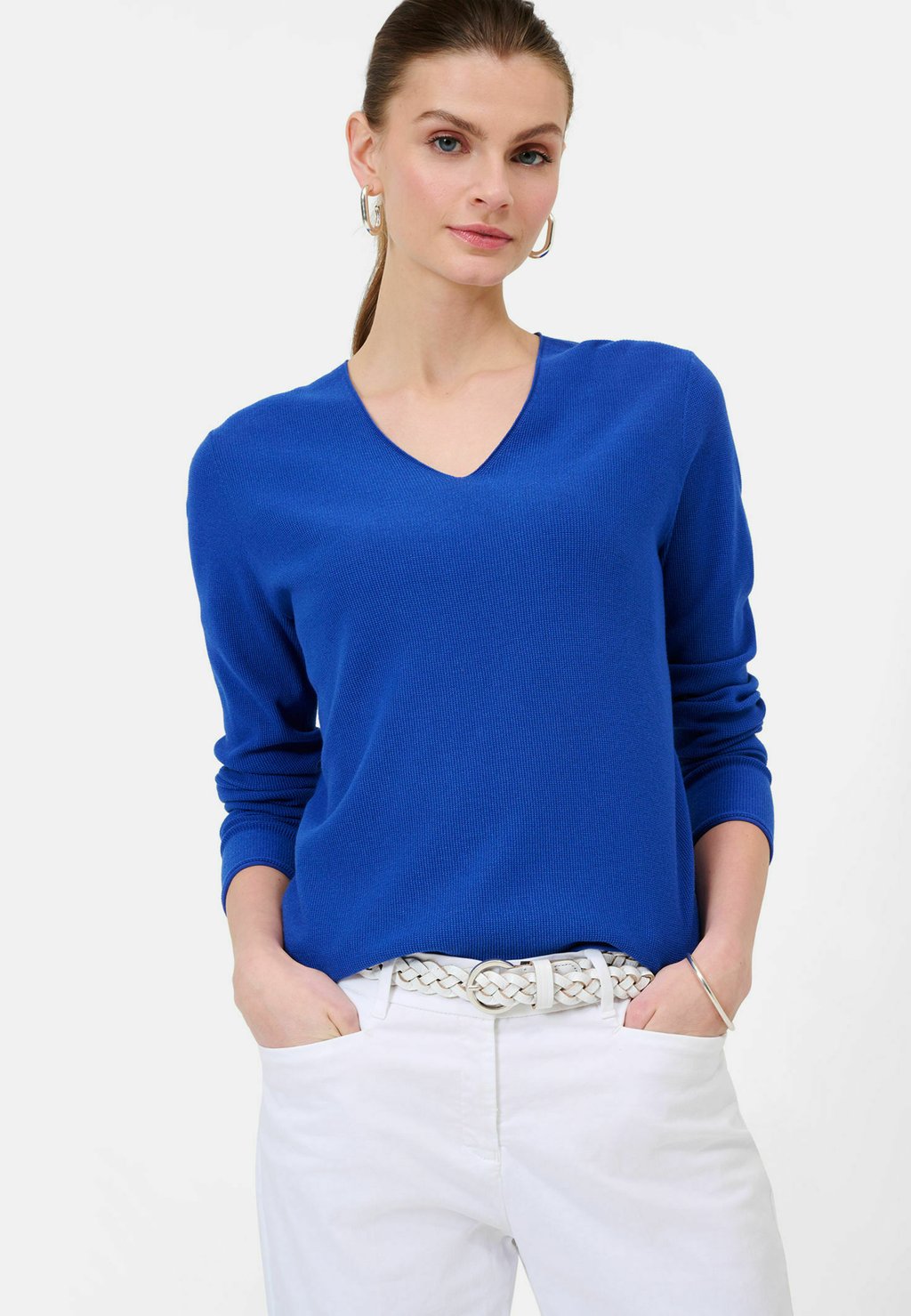 цена Вязаный свитер STYLE LESLEY BRAX, цвет inked blue