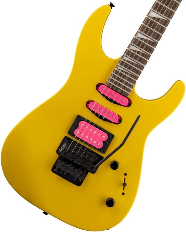 Электрогитара Jackson DK3XR HSS Caution Yellow w/Pink Pickups