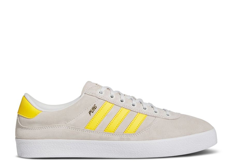 

Кроссовки adidas Puig Indoor 'Crystal White Bold Gold', кремовый, Серый
