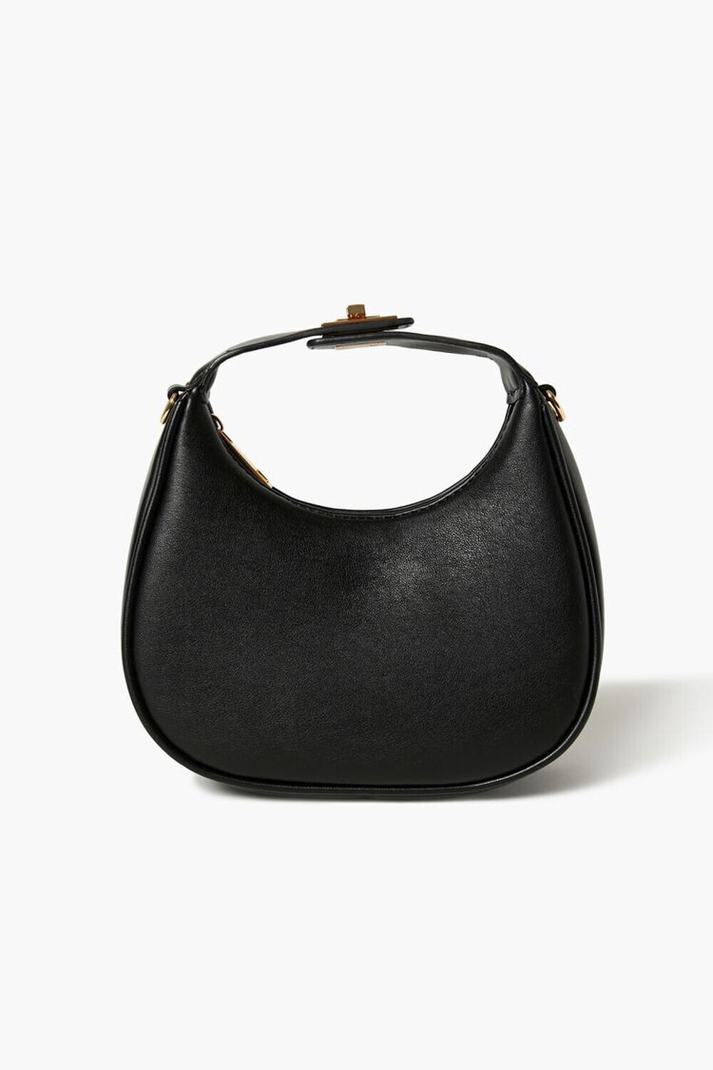 

Сумка через плечо из искусственной кожи Forever 21, черный