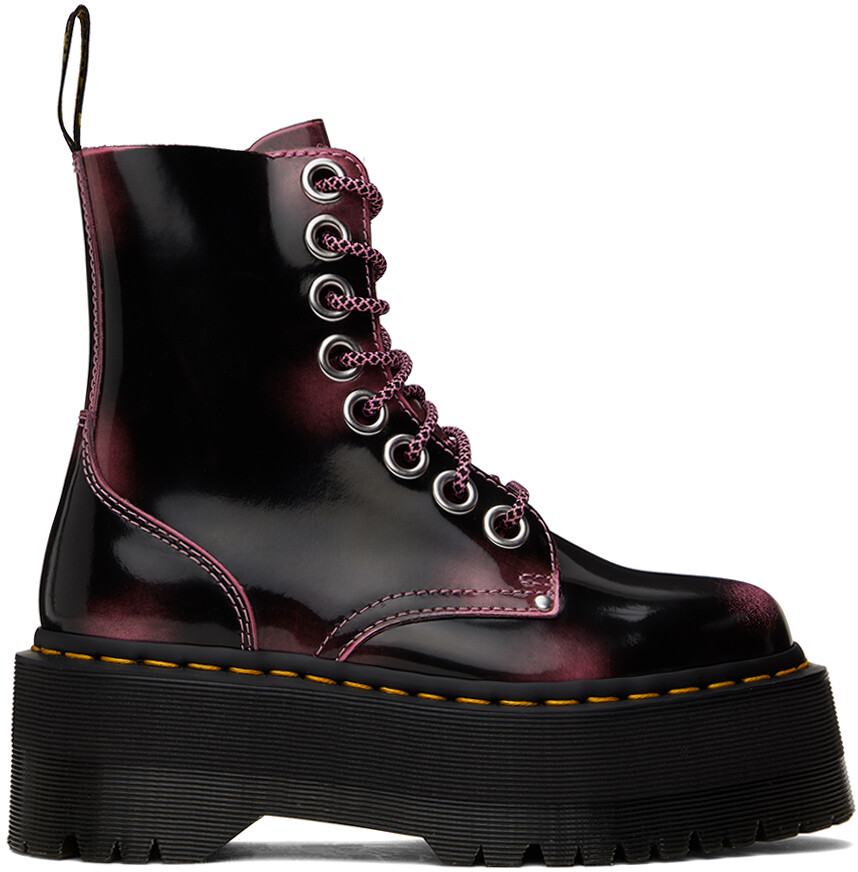 Розово-черные ботинки Jadon Max Dr. Martens