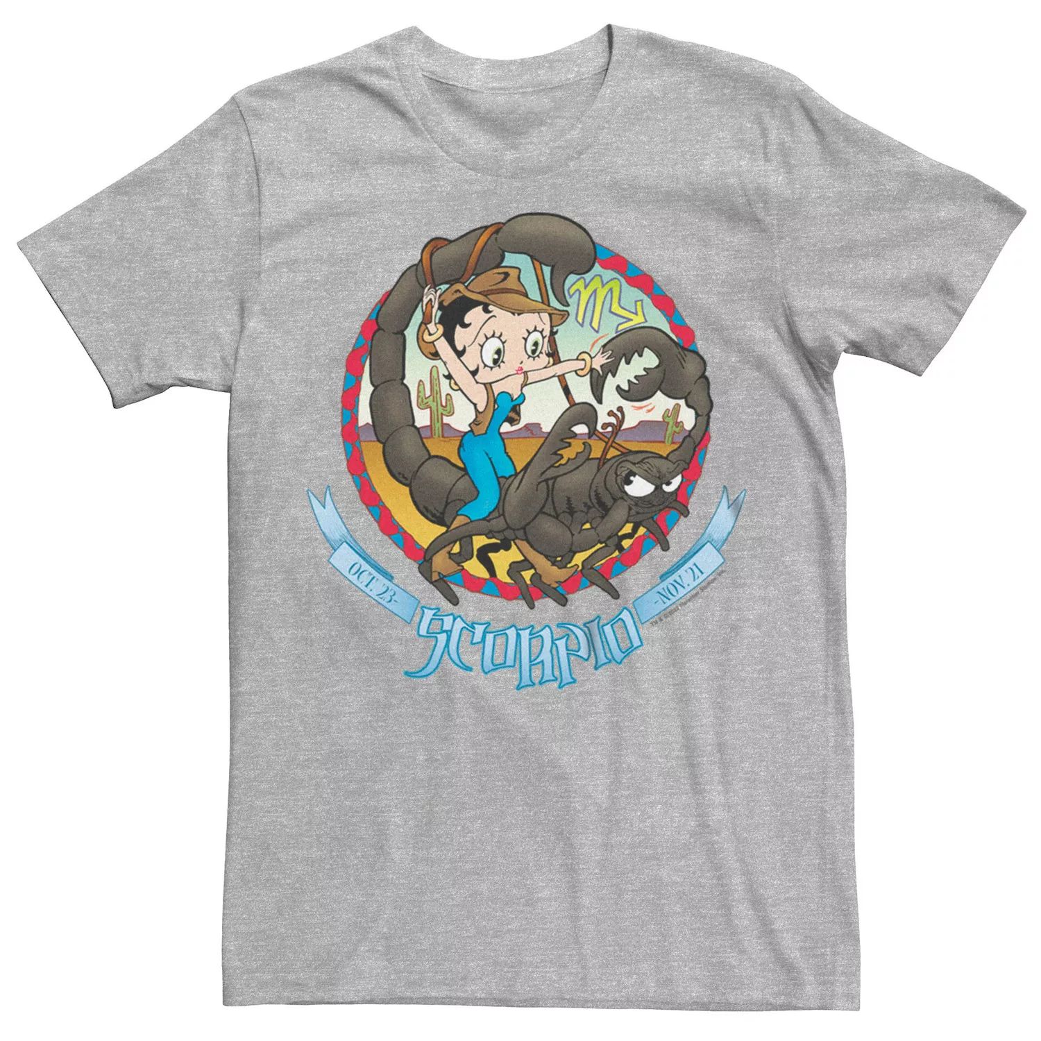 Мужская футболка Betty Boop Скорпион Гороскоп Licensed Character