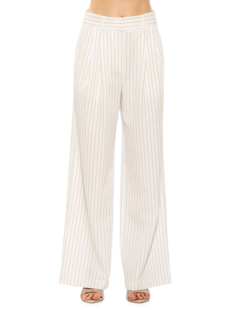 

Широкие брюки в тонкую полоску Elodie Alexia Admor, цвет Beige Stripe