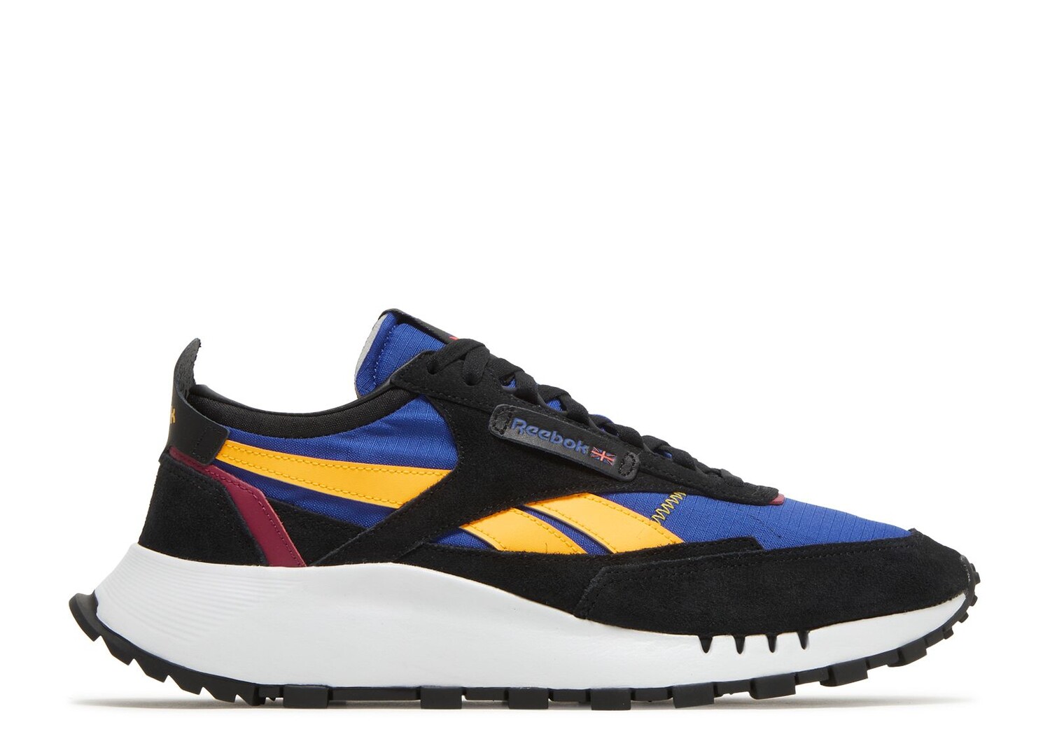 

Кроссовки Reebok Classic Leather Legacy 'Black Bright Cobalt', синий