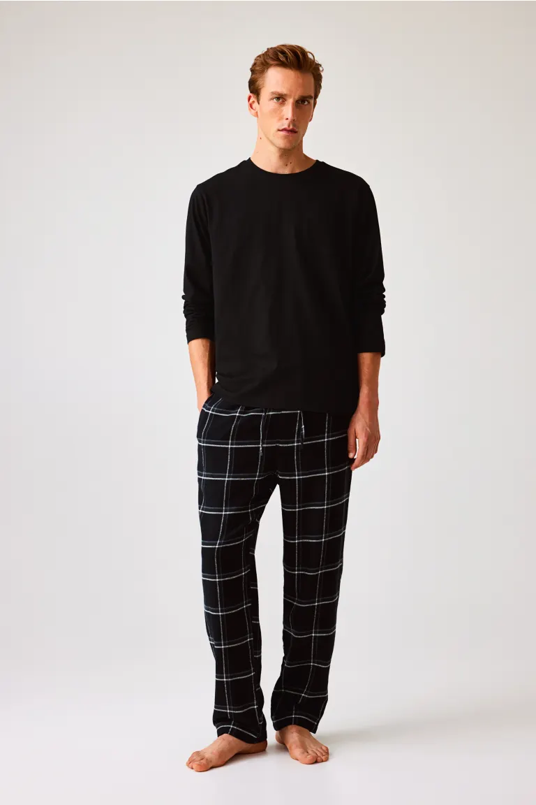 

Пижамы обычного кроя H&M, черный