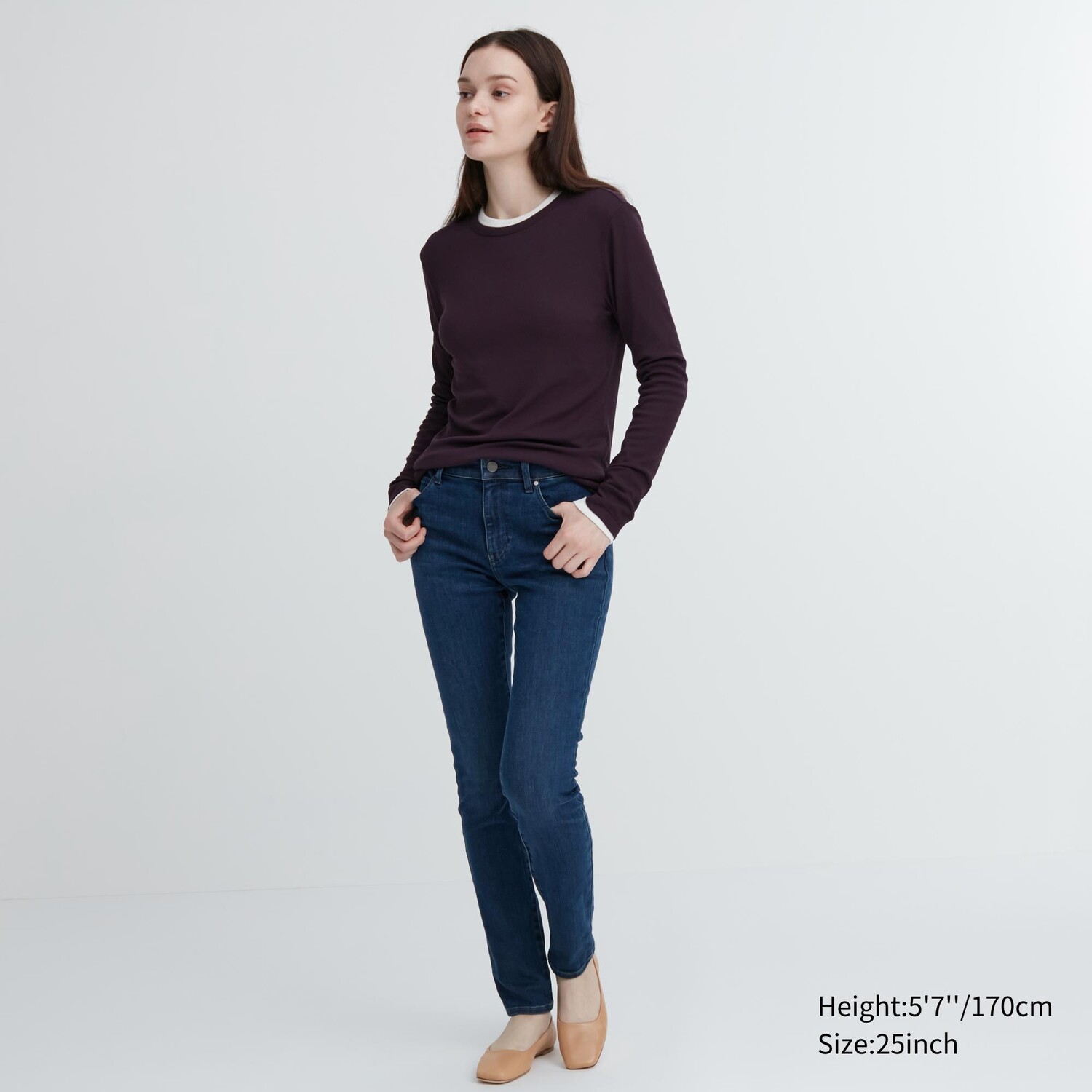 

Ультраэластичные джинсы скинни Uniqlo, синий