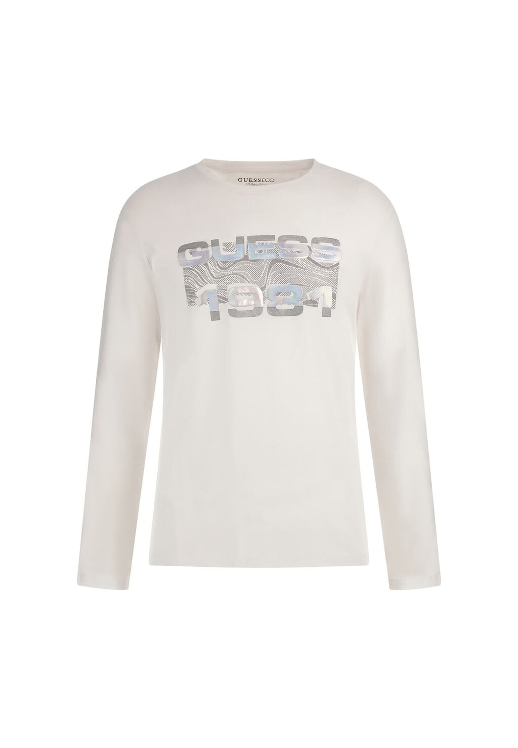 

Футболка с длинными рукавами STRETCH FRONTLOGO Guess, weiß