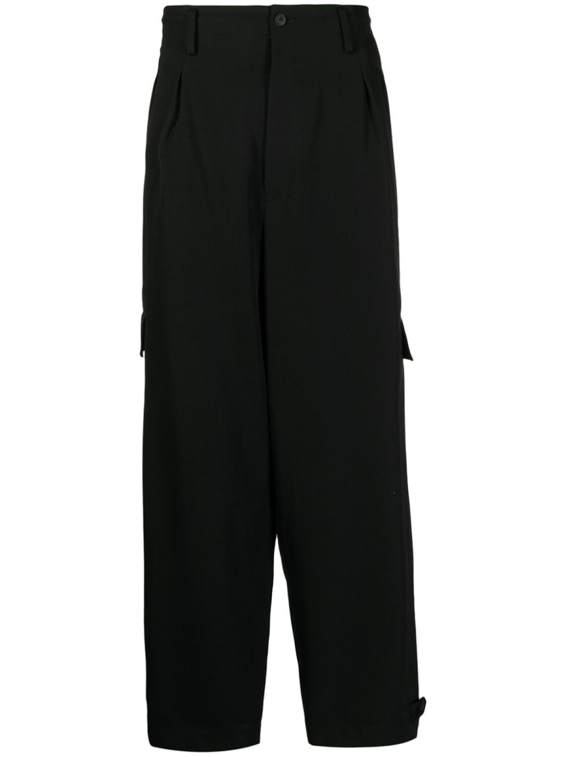 

Yohji Yamamoto прямые брюки строгого кроя, черный