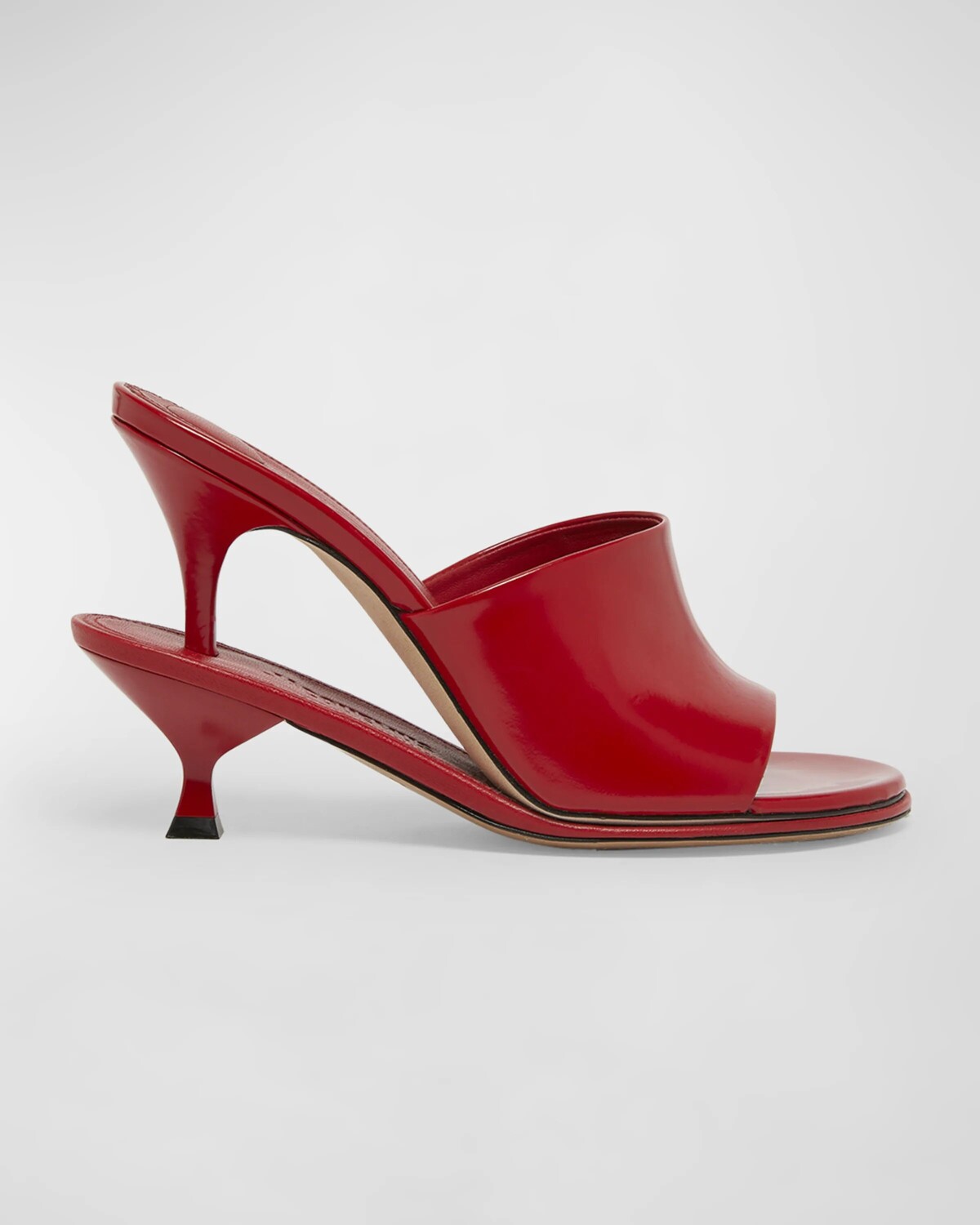 

Лакированные сандалии Les Doubles Mules Jacquemus, красный