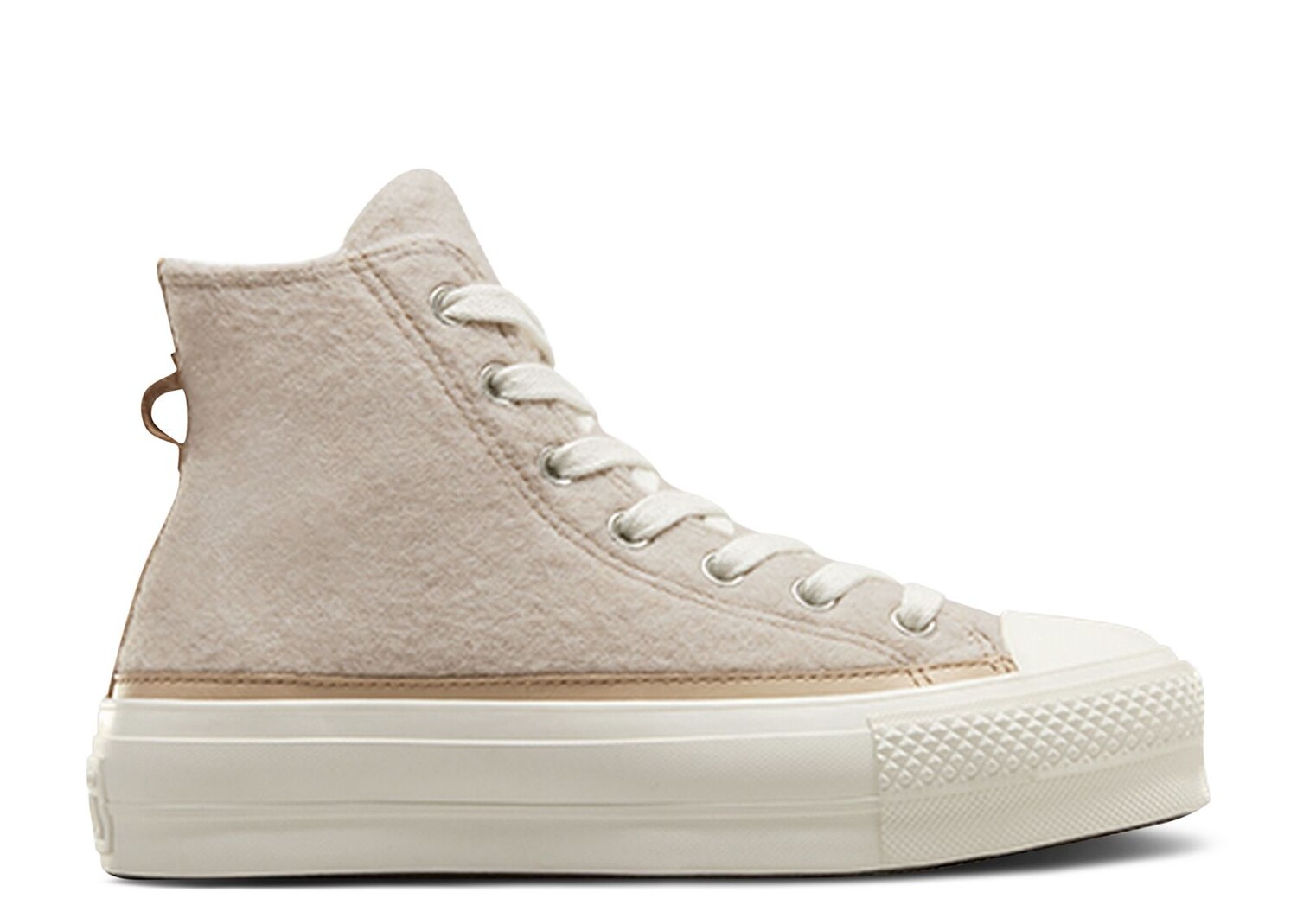 

Кроссовки Converse Wmns Chuck Taylor All Star Lift Platform High 'Faux Mohair - Egret', кремовый, Бежевый