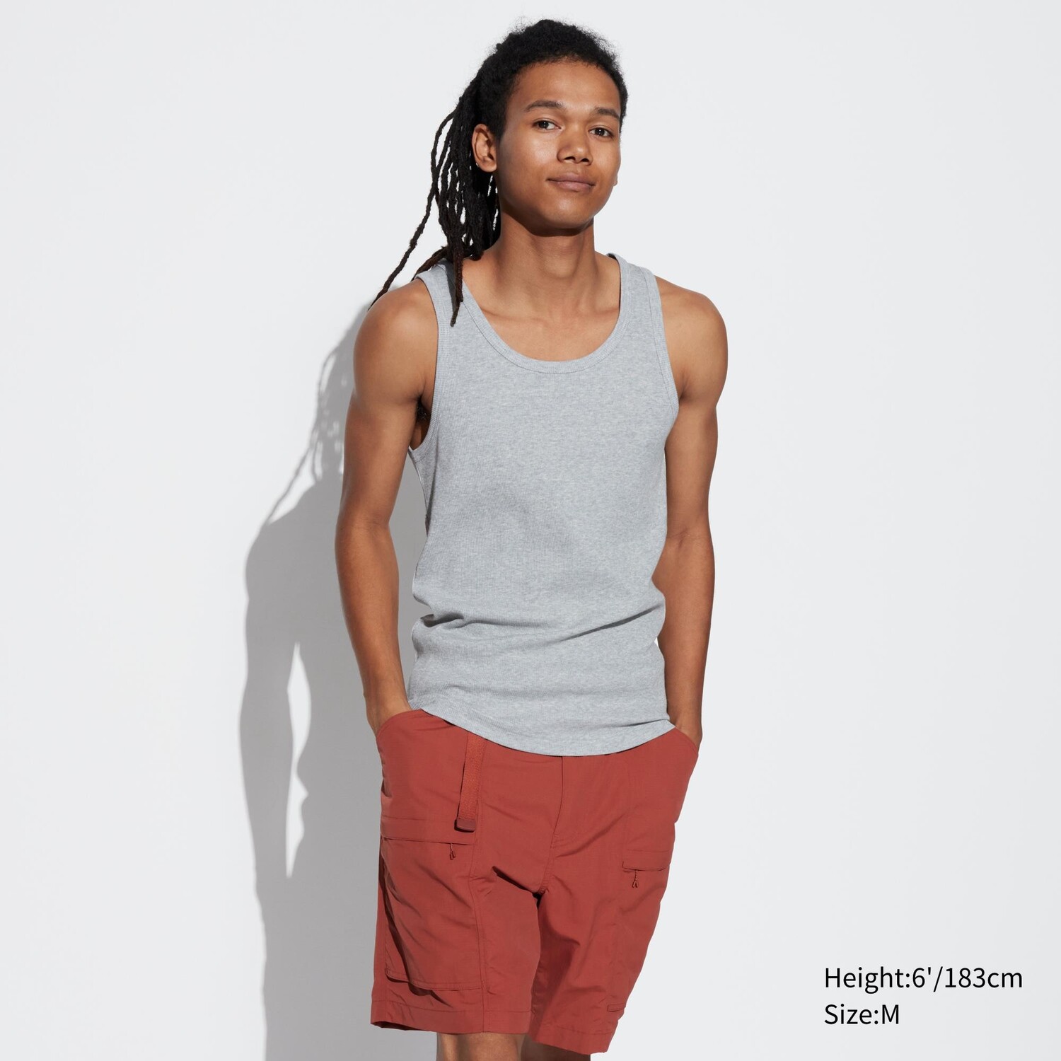 

Футболка без рукавов dry color UNIQLO, серый