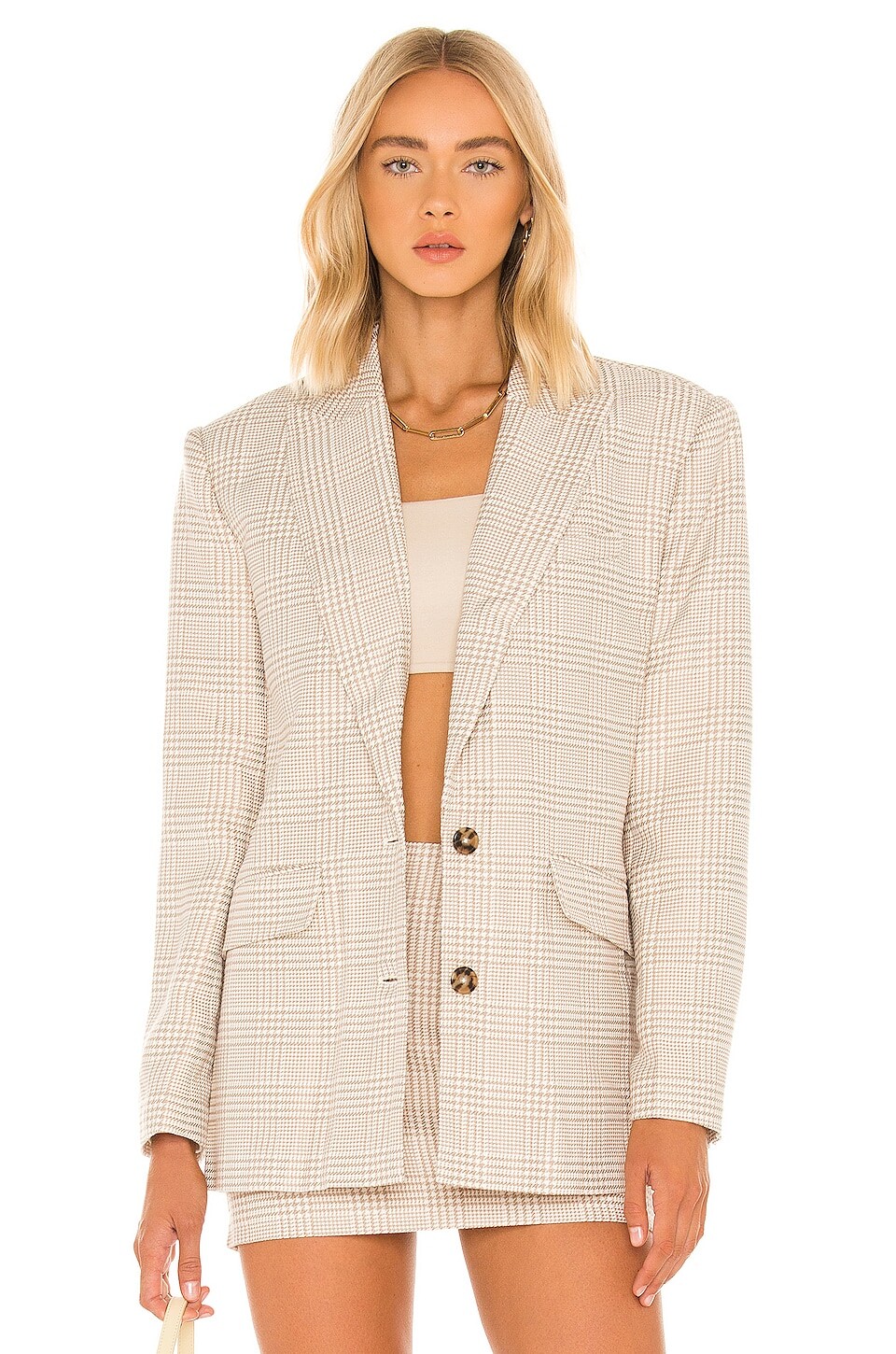 

Блейзер L'Academie Abigail, цвет Tan & White