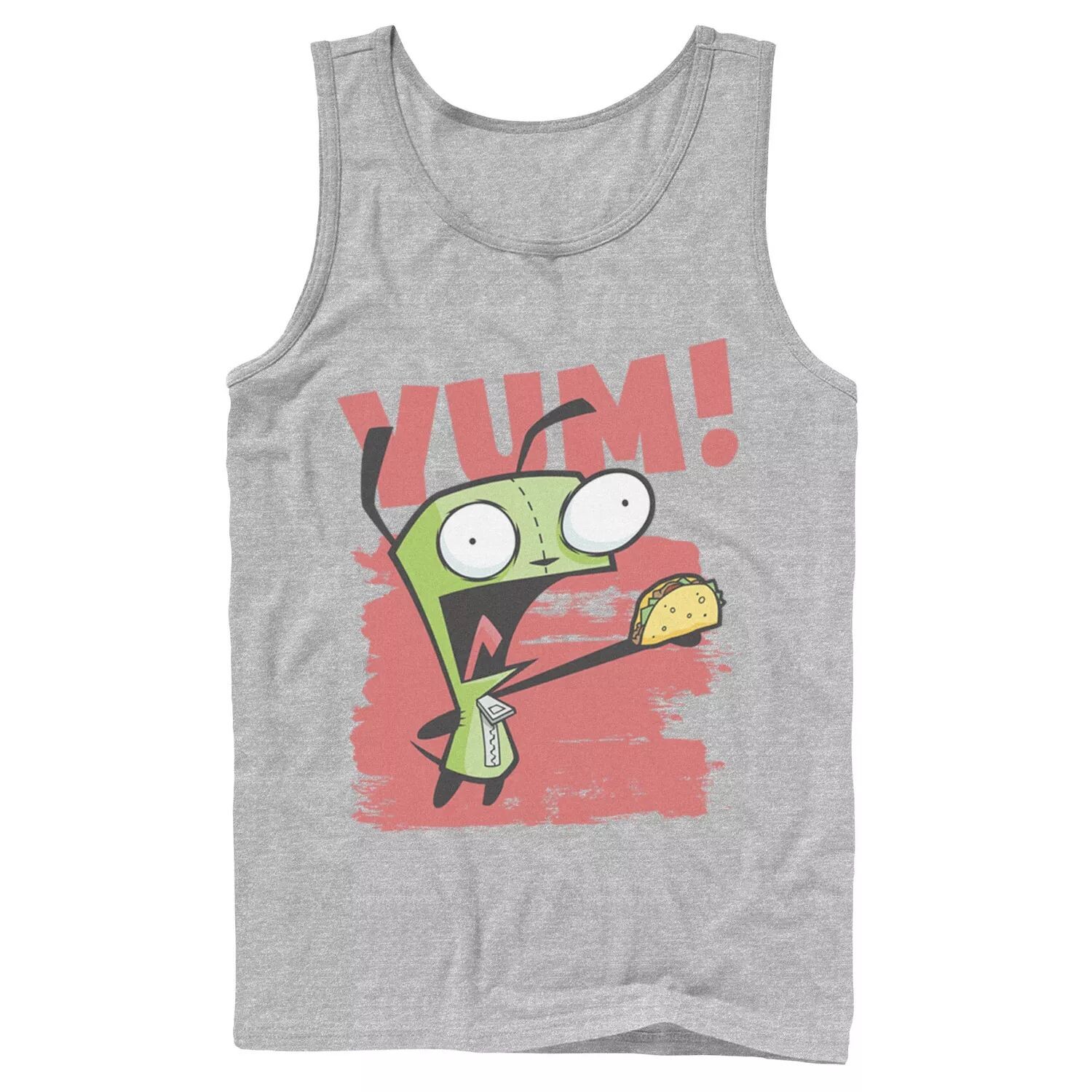 

Мужской сериал Nickelodeon Invader Zim Gir Screaming Yum! Майка с графическим рисунком Taco Portrait