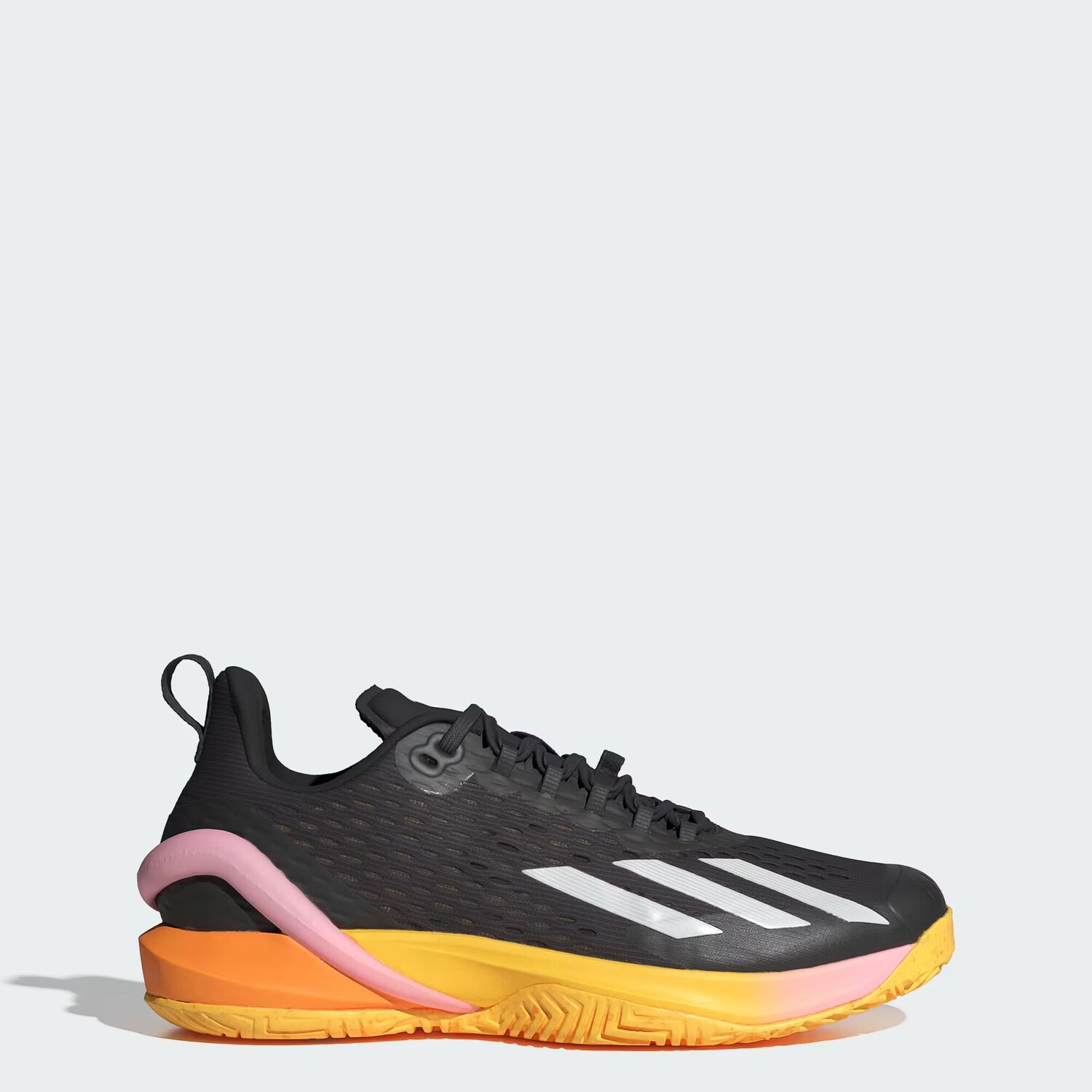 

Теннисные туфли Adizero Cybersonic Adidas, цвет Aurora Black/Zero Metalic/Spark