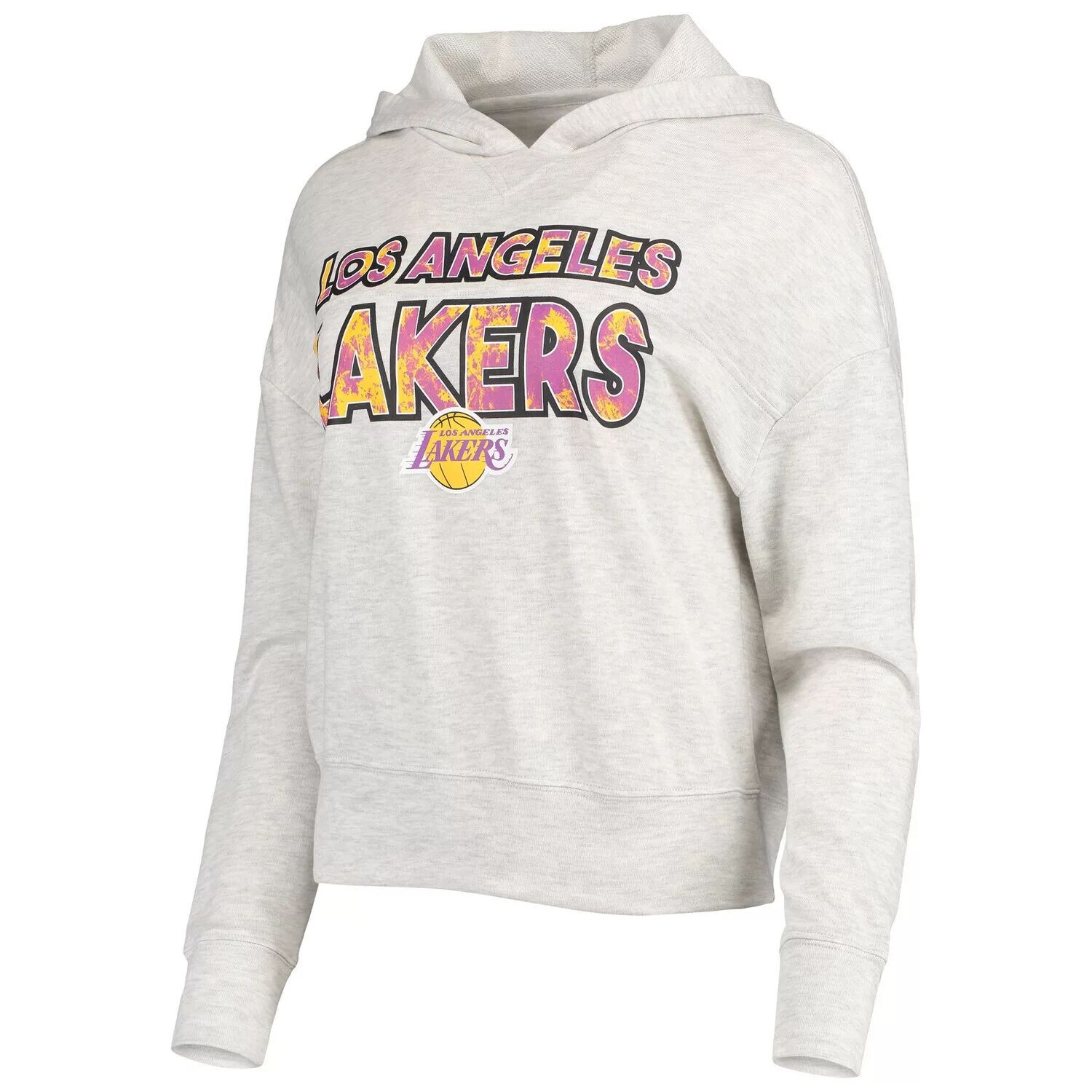 

Женская спортивная кремовая толстовка с длинными рукавами Los Angeles Lakers Crossfield, топ и шорты для сна, женский комплект